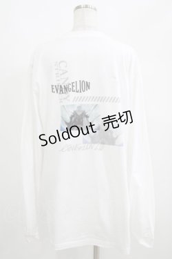 画像2: Candy Stripper / EVANGELION:2.0 L/S TEE 2 OFF WHITE(KAWORU) H-25-05-03-1016-PU-TO-KB-ZH