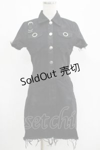 KILL STAR / Ree-Vival Denim Dress XS ブラック H-25-05-03-1002-SL-OP-KB-OS