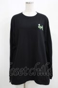Candy Stripper / 8bit　L/S TEE  黒 H-25-05-03-1018-PU-TO-KB-ZH