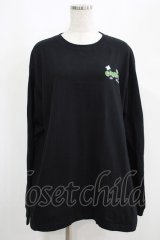 Candy Stripper / 8bit　L/S TEE  黒 H-25-05-03-1018-PU-TO-KB-ZH
