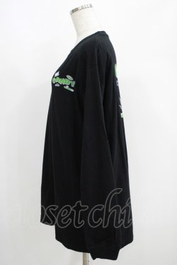 画像2: Candy Stripper / 8bit　L/S TEE  黒 H-25-05-03-1018-PU-TO-KB-ZH
