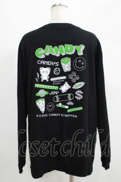 画像3: Candy Stripper / 8bit　L/S TEE  黒 H-25-05-03-1018-PU-TO-KB-ZH