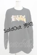 Candy Stripper / LET'S PLAY FRIENDS L/S TEE 2 ブラック H-25-05-03-1019-PU-TO-KB-ZH