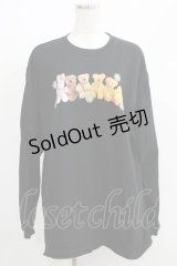 Candy Stripper / LET'S PLAY FRIENDS L/S TEE 2 ブラック H-25-05-03-1019-PU-TO-KB-ZH
