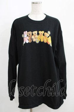 画像1: Candy Stripper / LET'S PLAY FRIENDS L/S TEE 2 ブラック H-25-05-03-1019-PU-TO-KB-ZH