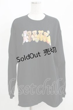 画像1: Candy Stripper / LET'S PLAY FRIENDS L/S TEE 2 ブラック H-25-05-03-1019-PU-TO-KB-ZH