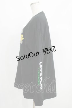画像2: Candy Stripper / LET'S PLAY FRIENDS L/S TEE 2 ブラック H-25-05-03-1019-PU-TO-KB-ZH