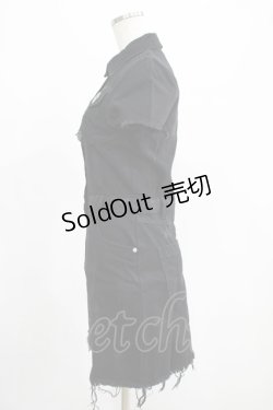 画像2: KILL STAR / Ree-Vival Denim Dress XS ブラック H-25-05-03-1002-SL-OP-KB-OS