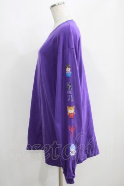画像2: Candy Stripper / EVANGELION 8BIT L/S TEE 2 パープル H-25-05-03-1020-PU-TO-KB-ZH