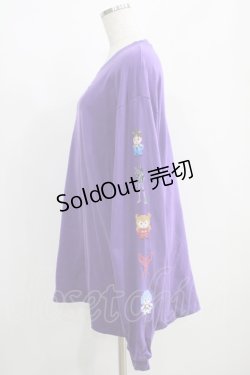 画像2: Candy Stripper / EVANGELION 8BIT L/S TEE 2 パープル H-25-05-03-1020-PU-TO-KB-ZH