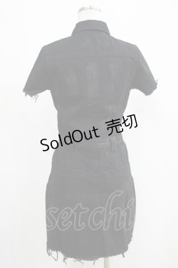 画像3: KILL STAR / Ree-Vival Denim Dress XS ブラック H-25-05-03-1002-SL-OP-KB-OS