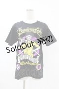 LISTEN FLAVOR / 左右田和一のモーターTシャツ M 黒 H-25-05-04-039-PU-TO-KB-ZH