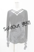 Qutie Frash / クロスインナーT  黒 H-25-05-04-041-QU-TO-KB-ZH