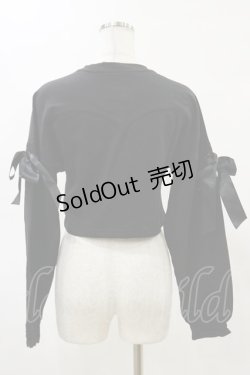 画像2: KILL STAR / Ray Crop Sweater XS ブラック H-25-05-04-1047-SL-TO-KB-ZH