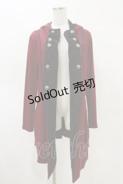 画像1: ALGONQUINS / レース切替ナポレオンパーカー  ボルドー H-25-05-04-1023-AL-TO-KB-ZH