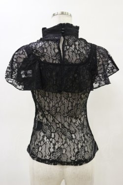 画像2: KILL STAR / Sylvia Lace Top XS ブラック H-25-05-04-1027-SL-TO-KB-ZH