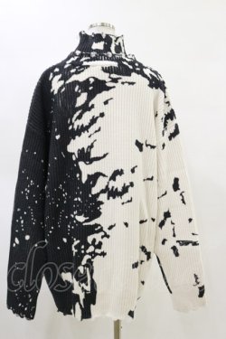 画像2: KILL STAR / Slime Time Knit Sweater L 白×黒 H-25-05-04-1037-SL-TO-KB-ZH