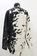 画像2: 【SALE】KILL STAR / Slime Time Knit Sweater XS 白×黒 H-25-05-04-1041-SL-TO-KB-ZT379 (2)