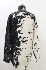 画像2: 【SALE】KILL STAR / Slime Time Knit Sweater XS 白×黒 H-25-05-04-1042-SL-TO-KB-ZT378 (2)