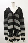 KILL STAR / Stripe Of Evil Cardigan XS ブラック H-25-05-04-1044-SL-TO-KB-ZH