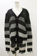KILL STAR / Stripe Of Evil Cardigan XS ブラック H-25-05-04-1045-SL-TO-KB-ZH