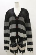 KILL STAR / Stripe Of Evil Cardigan XS ブラック H-25-05-04-1046-SL-TO-KB-ZH