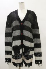 KILL STAR / Stripe Of Evil Cardigan XS ブラック H-25-05-04-1046-SL-TO-KB-ZH