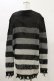 画像2: KILL STAR / Stripe Of Evil Cardigan XS ブラック H-25-05-04-1046-SL-TO-KB-ZT389 (2)