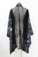 画像2: Qutie Frash / バックメッシュ着物カーディガン  黒×紺 H-25-05-04-014-QU-TO-KB-ZH (2)