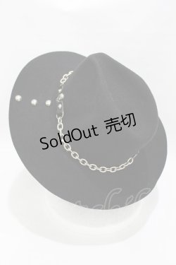 画像2: SEX POT ReVeNGe / チェーンチャーム付ハット  黒 H-25-05-04-003-SP-AC-KB-ZH