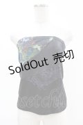 Qutie Frash / 切替ベアトップキャミ  黒 H-25-05-04-021-QU-TO-KB-ZH