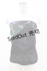 Qutie Frash / 切替ベアトップキャミ  黒 H-25-05-04-021-QU-TO-KB-ZH