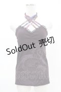 Qutie Frash / クロスキャミ  パープル H-25-05-04-022-QU-TO-KB-ZH
