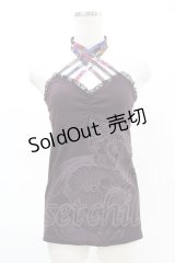 Qutie Frash / クロスキャミ  パープル H-25-05-04-022-QU-TO-KB-ZH