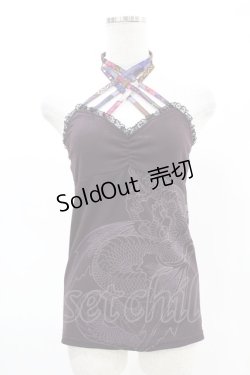 画像1: Qutie Frash / クロスキャミ  パープル H-25-05-04-022-QU-TO-KB-ZH