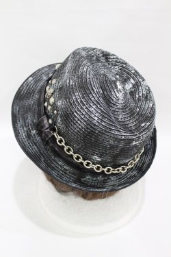 画像2: SEX POT ReVeNGe / GRUNGE SKULLチェーンハット  ブラック H-25-05-04-004-SP-AC-KB-ZH