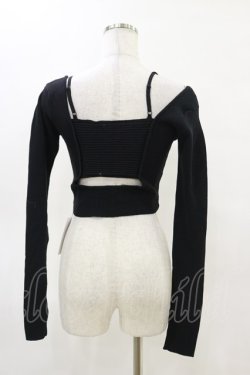 画像2: Melt the lady / クロップドトップス Free ブラック H-25-05-05-040-PU-TO-NS-ZH