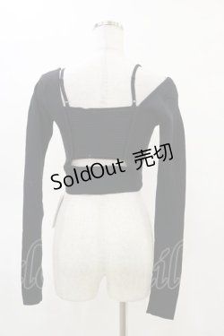 画像2: Melt the lady / クロップドトップス Free ブラック H-25-05-05-040-PU-TO-NS-ZH