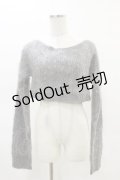 Melt the lady / クロップドニット Free グレー H-25-05-05-041-PU-TO-NS-ZH