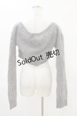 画像2: Melt the lady / クロップドニット Free グレー H-25-05-05-041-PU-TO-NS-ZH