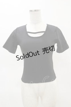 画像1: Melt the lady / バックホックトップス Free ブラック H-25-05-05-044-PU-TO-NS-ZH