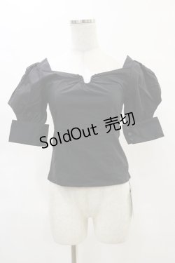画像1: Melt the lady / ワイヤー入りブラウス Free ブラック H-25-05-05-045-PU-BL-NS-ZH