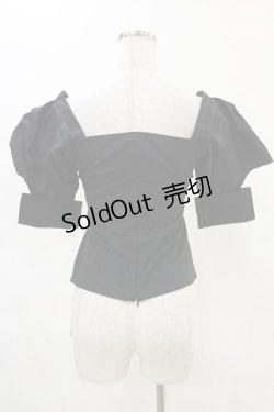 画像2: Melt the lady / ワイヤー入りブラウス Free ブラック H-25-05-05-045-PU-BL-NS-ZH