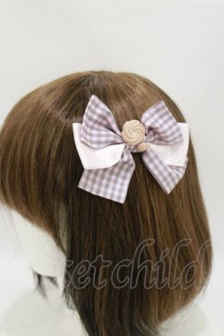 画像1: BABY,THE STARS SHINE BRIGHT / ALICEのHocus-Pocusリボンコーム  ピンク H-25-05-05-007-BA-AC-NS-ZH