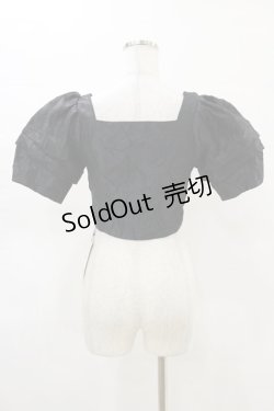 画像2: Melt the lady / クロップドトップス Free ブラック H-25-05-05-050-PU-TO-NS-ZH