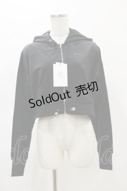 画像1: Melt the lady / ベロアフードパーカー Free ブラック H-25-05-05-052-PU-TO-NS-ZH