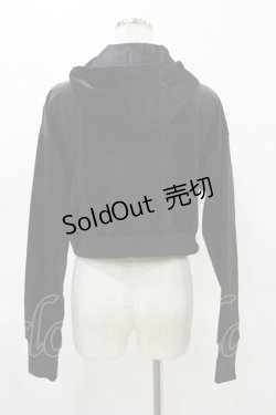 画像2: Melt the lady / ベロアフードパーカー Free ブラック H-25-05-05-052-PU-TO-NS-ZH