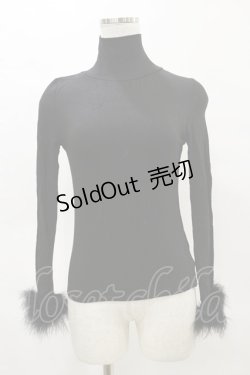 画像1: Melt the lady / ハイネックトップス Free ブラック H-25-05-05-055-PU-TO-NS-ZH