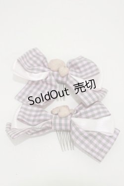 画像2: BABY,THE STARS SHINE BRIGHT / ALICEのHocus-Pocusリボンコーム  ピンク H-25-05-05-007-BA-AC-NS-ZH