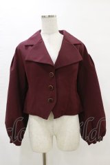 axes femme POETIQUE / ビットバックデザインジャケット M ボルドー H-25-05-05-058-AX-JA-NS-ZH